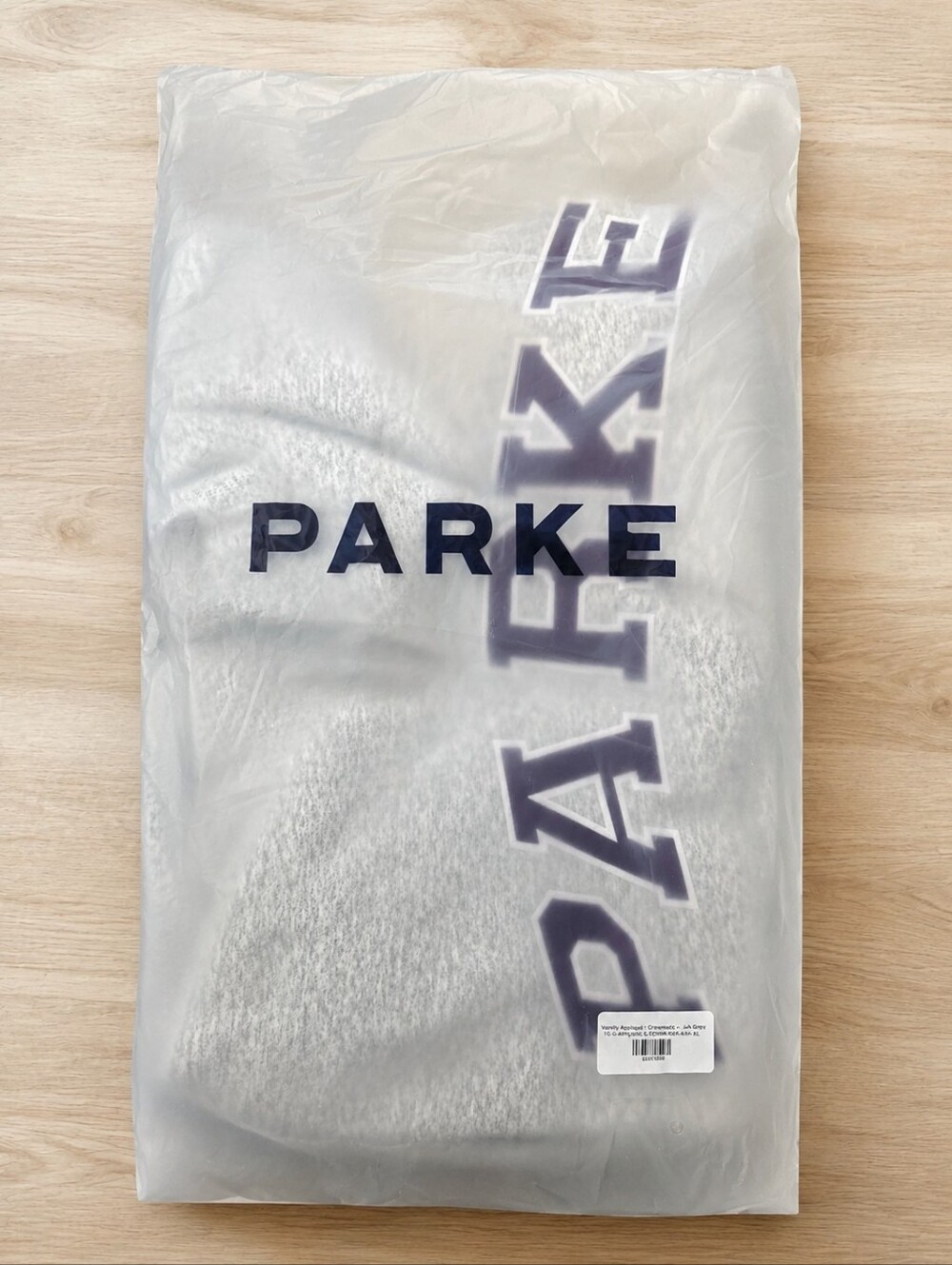 Parke Grey+ Amethyst Purple Letters Fleece Varsity Mockneck LXL- Nwt - Picture 3 of 6